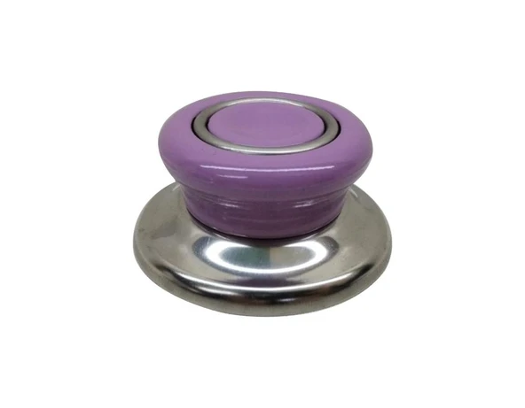 4 Adet Lila Tencere Tava Sahan Cam/Metal Kapak Kulpu - Resim 2