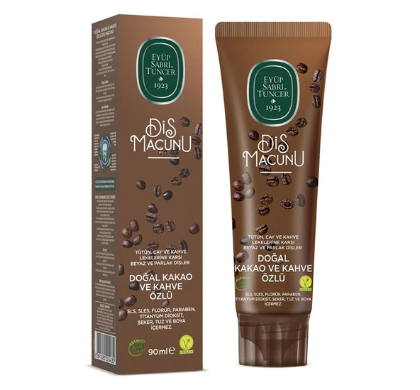 Eyüp Sabri Tuncer Doğal Kakao ve Kahve Özlü Macunu 90ml ürün görseli 1