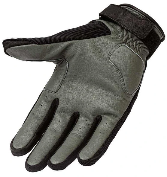 TUCANO URBANO EDEN YAZLIK DERİ ELDİVEN SİYAH GRİ - Resim 3