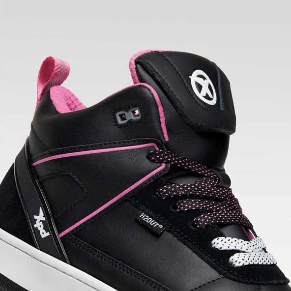 XPD MOTO-1 DERİ LADY H2OUT SNEAKERS SİYAH - Resim 6