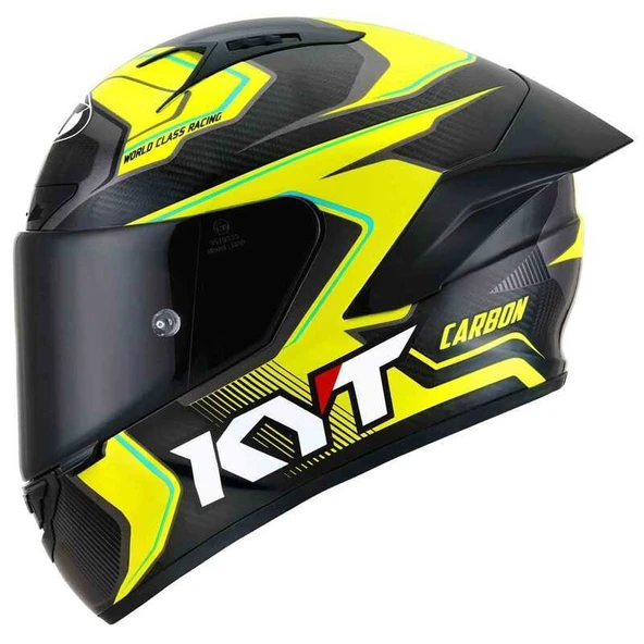 KYT NZ RACE KASK CARBON COMPETITION YELLOW - Resim 5