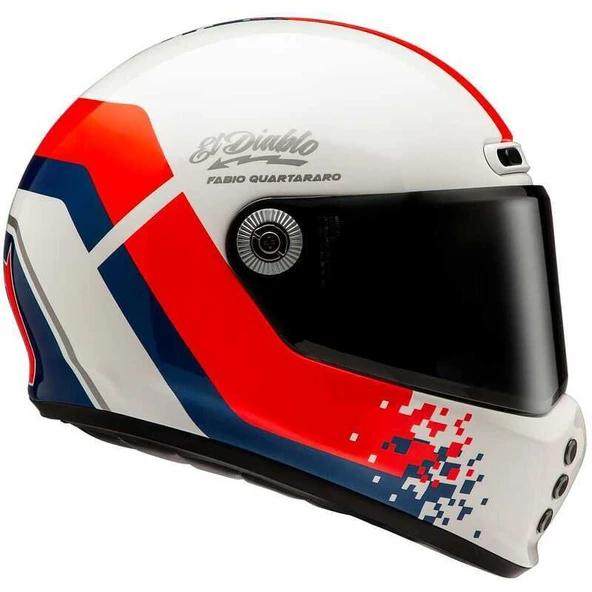 HJC V10 KASK FQ RETRO MC21 - Resim 2