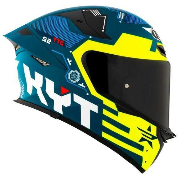 KYT TT-REVO KASK FUSELAGE MATT YELLOW - Resim 2
