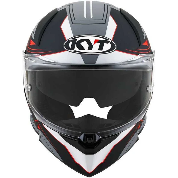 KYT R2R KASK LED MATT SİYAH GRİ - Resim 3