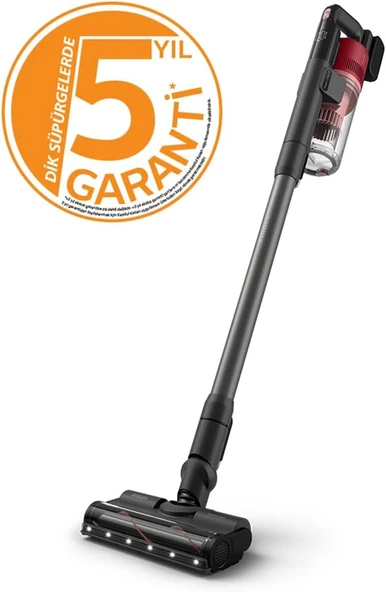 Philips 6000 Serisi Kablosuz Dikey Süpürge, PowerCyclone 11, 64 Dakika Kullanım Süresi, Zemin Tipini Algılayan Akıllı Başlık, Aksesurlar ile Derinlemesine Temizlik, 5 Yıl Garanti (XC6552/01) - Resim 2