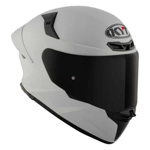 KYT TT-REVO KASK PLAIN MATT GREY - Resim 2