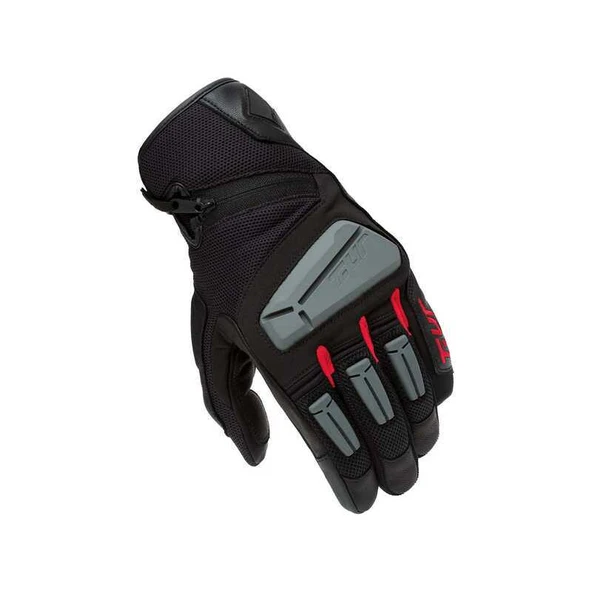 T.UR G-FOUR ELDİVEN SİYAH KIRMIZI - Resim 2