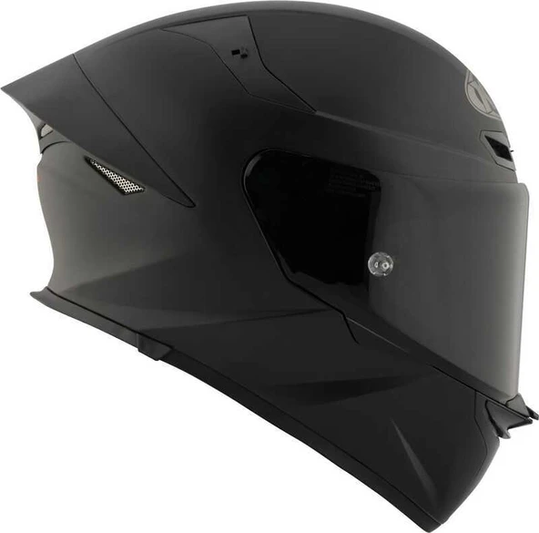 KYT TT-REVO KASK PLAIN MATT BLACK - Resim 5
