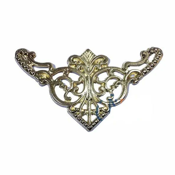 Dekoratif Köşe Süsü, Köşelik - Büyük, 31x55mm, Sarı, 1 Adet ürün görseli