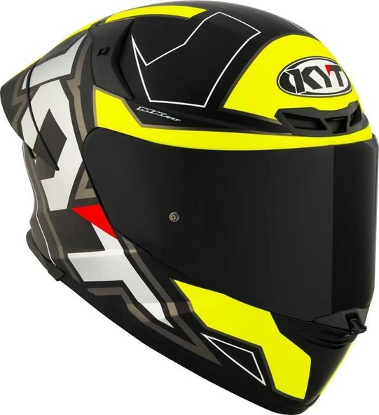 KYT TT-REVO KASK ELECTRON MATT SİYAH SARI - Resim 3