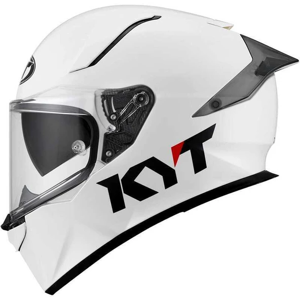 KYT R2R KASK PLAIN WHITE - Resim 8