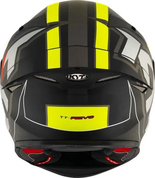 KYT TT-REVO KASK ELECTRON MATT SİYAH SARI - Resim 5