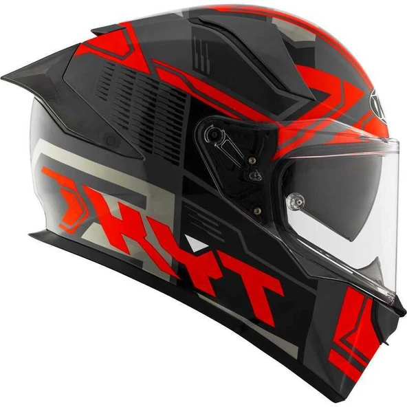 KYT R2R KASK OCTANE RED - Resim 5