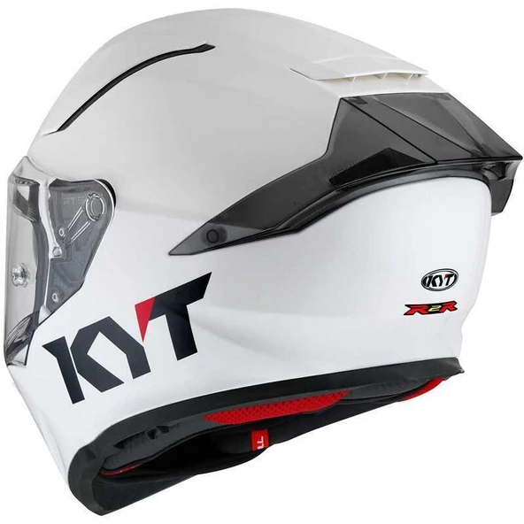 KYT R2R KASK PLAIN WHITE - Resim 6