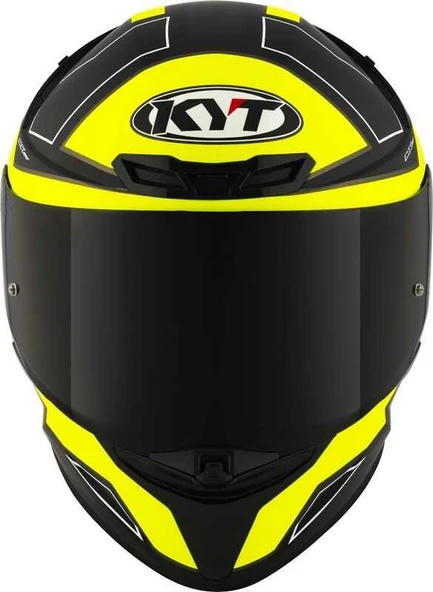 KYT TT-REVO KASK ELECTRON MATT SİYAH SARI - Resim 2