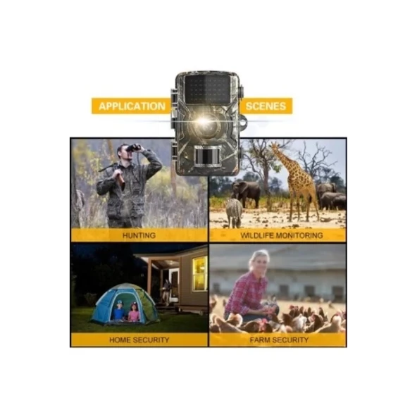 Fotokapan Kamera 12mp 1080p Doğa Ve Outdoor Gece Görüşlü Kamera Su Geçirmez - 4