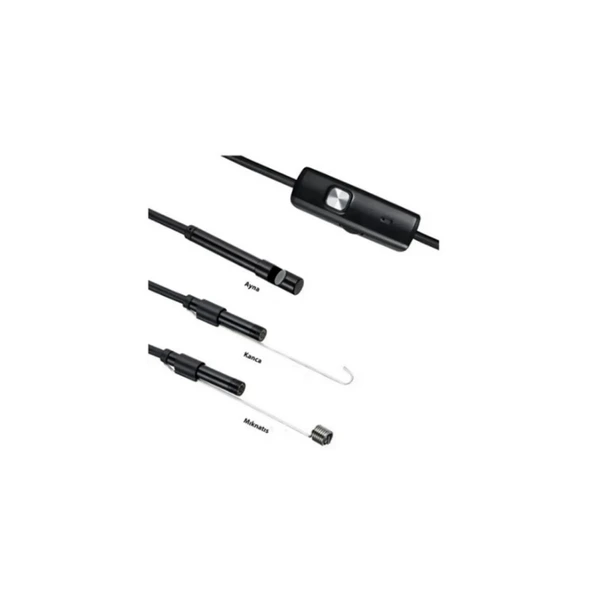 Endoskop Yılan Video Kamera Led’li 10 Metre 7 Mm Sert Kablo - 6