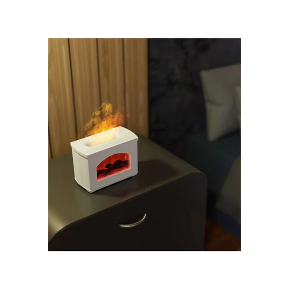 Şömine Hava Nemlendirici Aromatik Oda Kokusu 270 Ml Difüzörü Buhar Makinası - 4