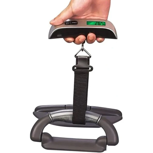 Dijital Işıklı Elektronik Askılı El Bagaj Tartısı Bavul Kantarı Seyahat Çantası 50kg - 4