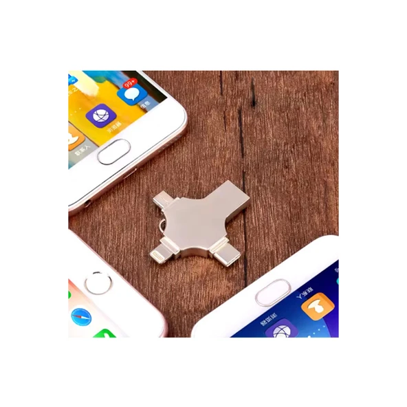Otg 4in1 Cep Telefonu Çok Fonksiyonlu Usb Flash Bellek 64 Gb Type-c, Micro Sd Ve Kart Okuyucu - 3