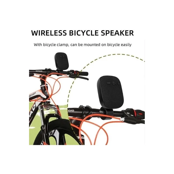 Bisiklet Motorsiklet Gidon Kemer Aparatlı Hafıza Kartı Usb Girişli Bluetooth Hoparlör - 2