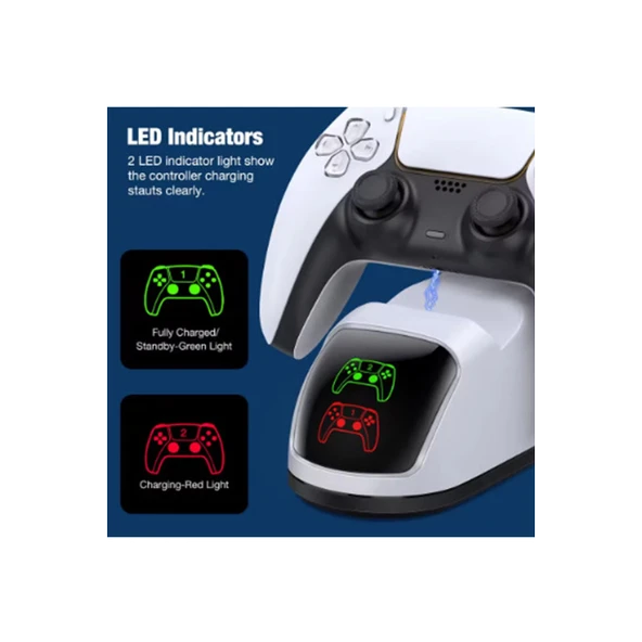 Ps5 Dualsense Şarj Istasyonu Playstation 5 Uyumlu Charging Station - 2