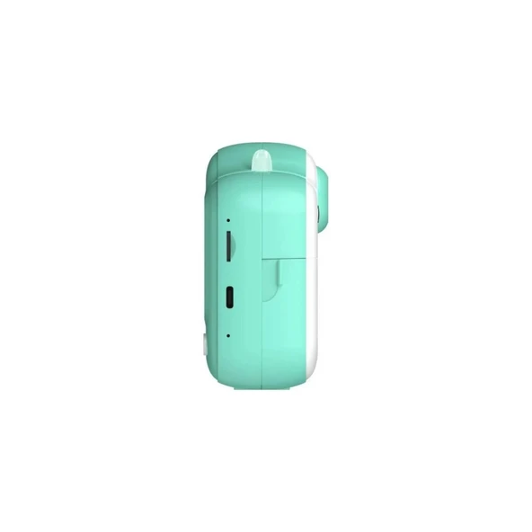 Dijital Video Kayıt Fotoğraf Çocuk Kamerası Anlık Termal Resim Kağıt Baskılı Mavi - 5