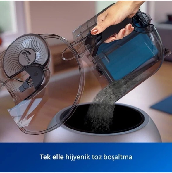 Philips FC9749/07 Powerpro Max Toz Torbasız Süpürge Mavi - Resim 5