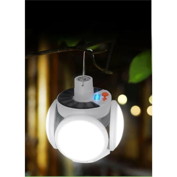 P-038 Solar Güneş Enerji Ve Usb Sarjli 5 Kanatlı - 3