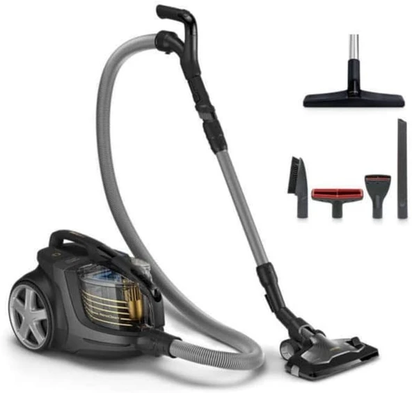 Philips XB9145/07 TriActive Ultra Başlık ve PowerCyclone 10 Teknolojisi ile Premium Toz Torbasız Elektrikli Süpürge, Metalik Gri ürün görseli 1