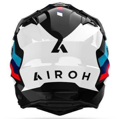 AIROH COMMANDER 2 DOOM BLACK GLOSS KASK - Resim 4