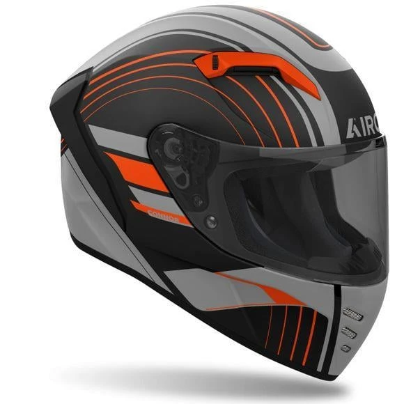 AIROH CONNOR ACHIEVE ORANGE MATT KASK - Resim 2