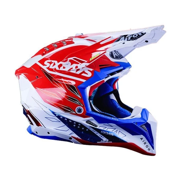 AIROH AVIATOR 3 SIX DAYS FRANCE 22 KASK - Resim 2