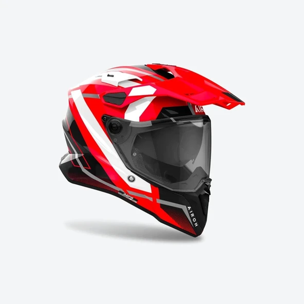AIROH COMMANDER 2 MAVICK RED GLOSS KASK - Resim 3