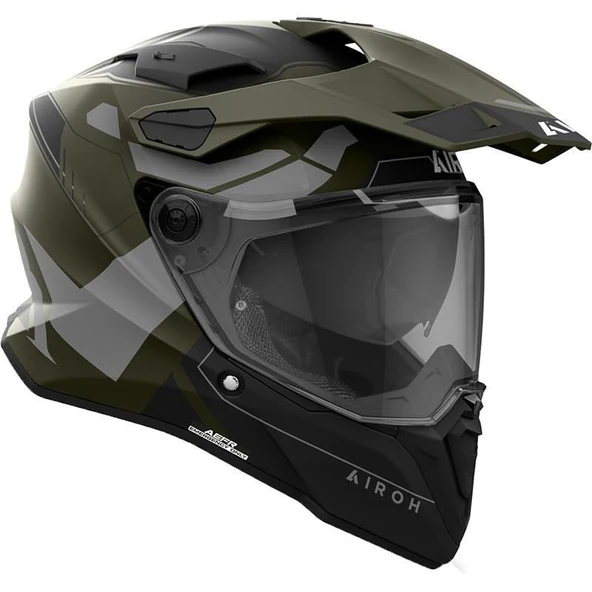 AIROH COMMANDER 2 REVEAL MILITARY GREEN KASK - Resim 3
