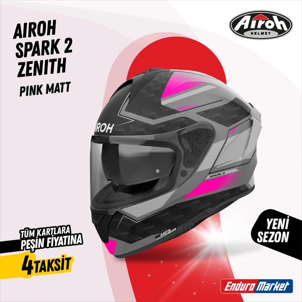 AIROH SPARK 2 ZENITH PINK MATT KASK ürün görseli