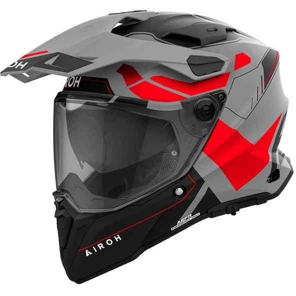 AIROH COMMANDER 2 REVEAL RED FLUO MATT KASK ürün görseli