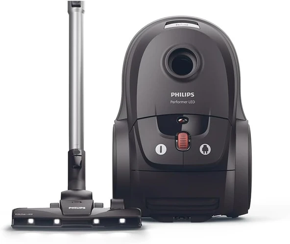 Philips 8000 Serisi Toz Torbalı Elektrikli Süpürge, TriActive LED başlık, HEPA 13 Filtreleme, 4 Litrelik Geniş Toz Haznesi, AirflowMax Teknolojisi, XD8122/10 ürün görseli