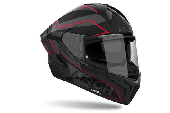 AIROH MATRYX SENTINEL RED MATT KASK - Resim 2