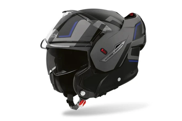 AIROH MATHISSE II GENIUS GREY MATT KASK - Resim 2