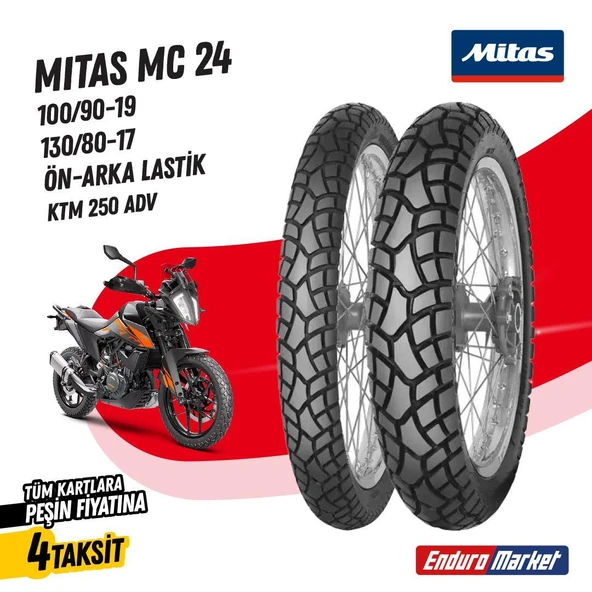 KTM 250 ADV Mitas MC-24 Takım 100/90-19 - 130/80-17 Set - Resim 2