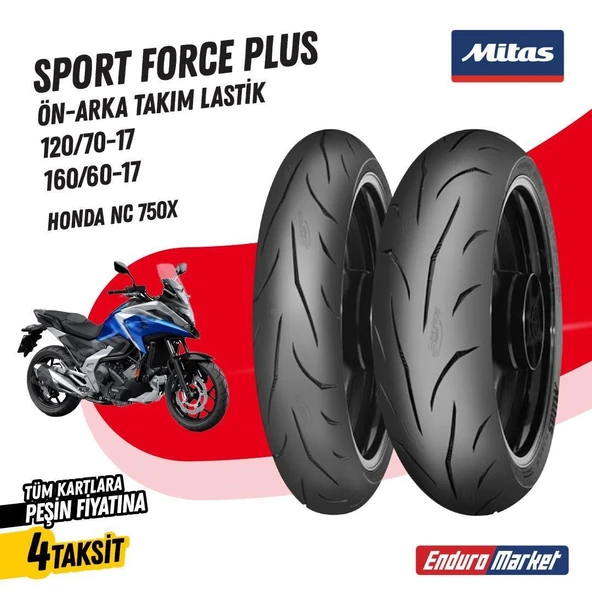 Honda NC 750 Mitas SPORT FORCE + Takım 120/70-17 - 160/60-17 Set ürün görseli