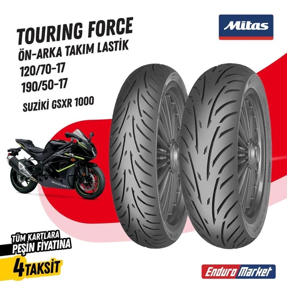Suzuki GSXR 1000 Mitas TOURING FORCE Takım 120/60-17 - 190/50-17 Set ürün görseli