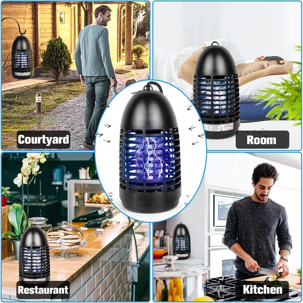 Fyc Elektrikli Böcek Öldürücü, Böcek Tuzağı Sinek Lambası, Uv Işıklı, Sivrisinek Lambası, Temizlik Fırçası, Sivrisinek Kapanı, Sinek Kapanı, Böcek... - 5