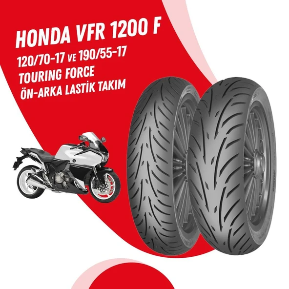 HONDA VFR 1200 F MİTAS TOURING FORCE SC LASTİK TAKIMI ürün görseli