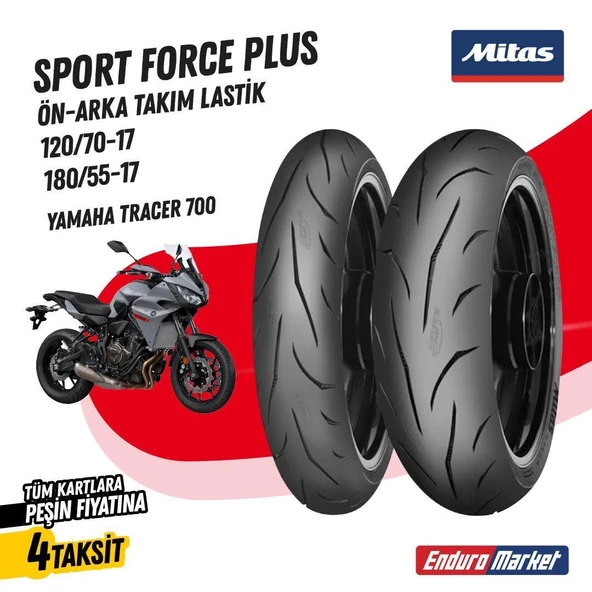 Yamaha Tracer 700 Mitas SPORT FORCE+ Takım 120/70-17 - 180/55-17 Set ürün görseli