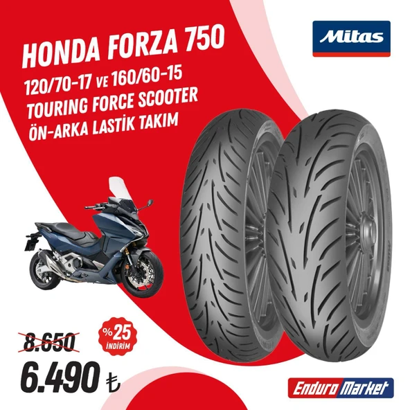 HONDA FORZA 750 MİTAS TOURING FORCE LASTİK TAKIMI ürün görseli