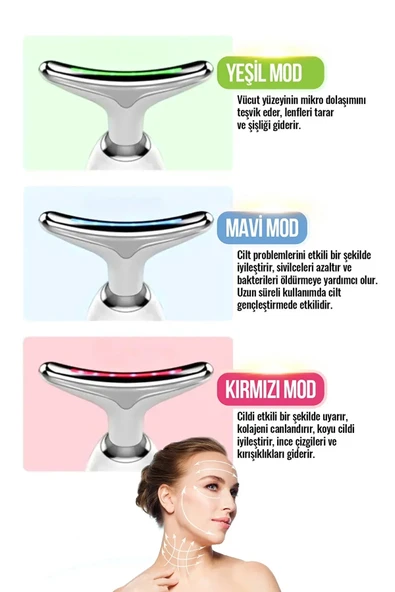 Yüz Ve Boyun Kırşıklık Giderici Ems Güzellik Cihazı ( Gıdık,sarkma,kırışıklık) - Resim 5