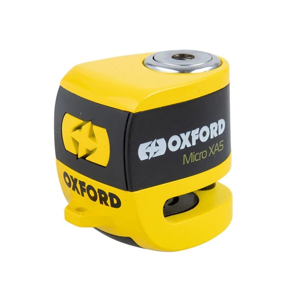 OXFORD MICRO XA5 ALARMLI DİSK KİLİDİ SARI ürün görseli