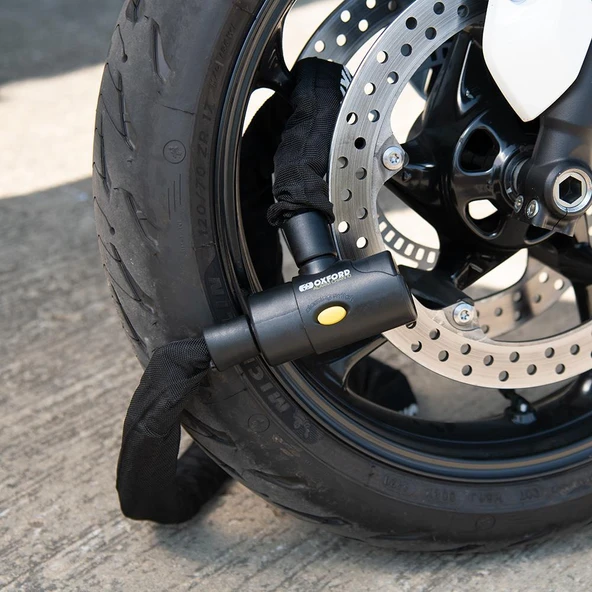 OXFORD ALARMLI ZİNCİR KİLİT 1.2M X 10MM - Resim 5